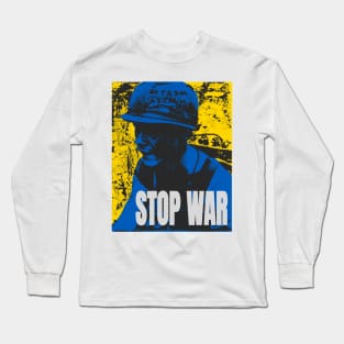 STOP WAR vintage retro style Long Sleeve T-Shirt